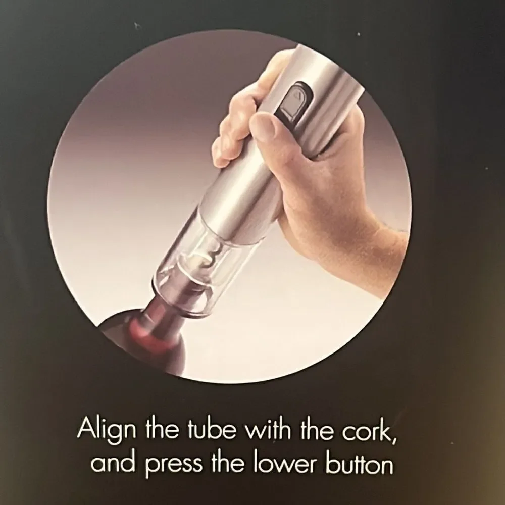 Oneida auto uncork wine opener with foil cutter. Electric Tested